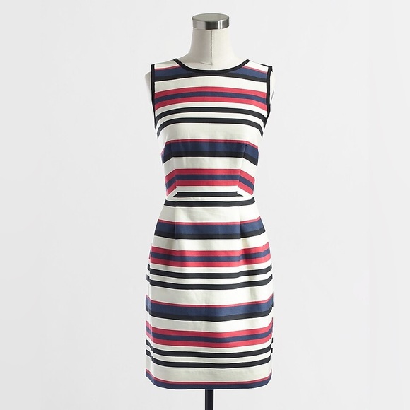 J. Crew Factory Dresses & Skirts - J Crew NWT Multicolor Stripe Dress, Size‎ 4